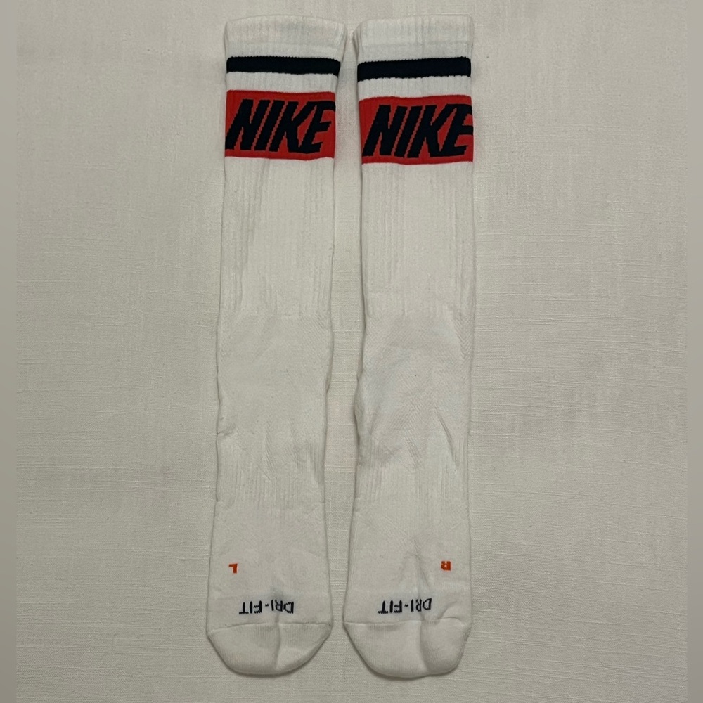 Men’s Nike White Red and Black Dri-Fit Athletic Socks